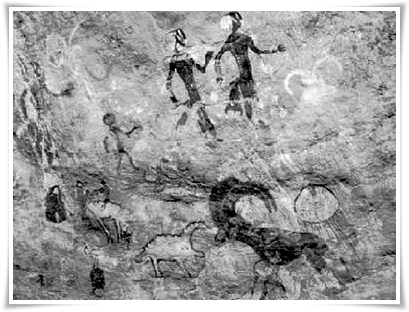 Пещерни рисунки от неолита в Тасили