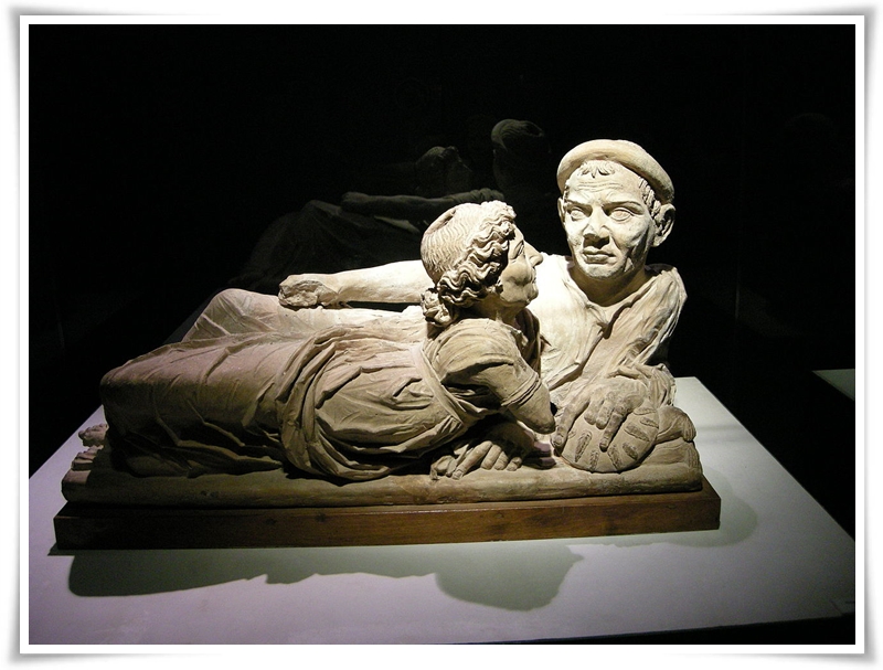 Саркофаг на съпрузите, около 1 век пр. Н. Е., Волтера, Музео етруско Гуарнач
